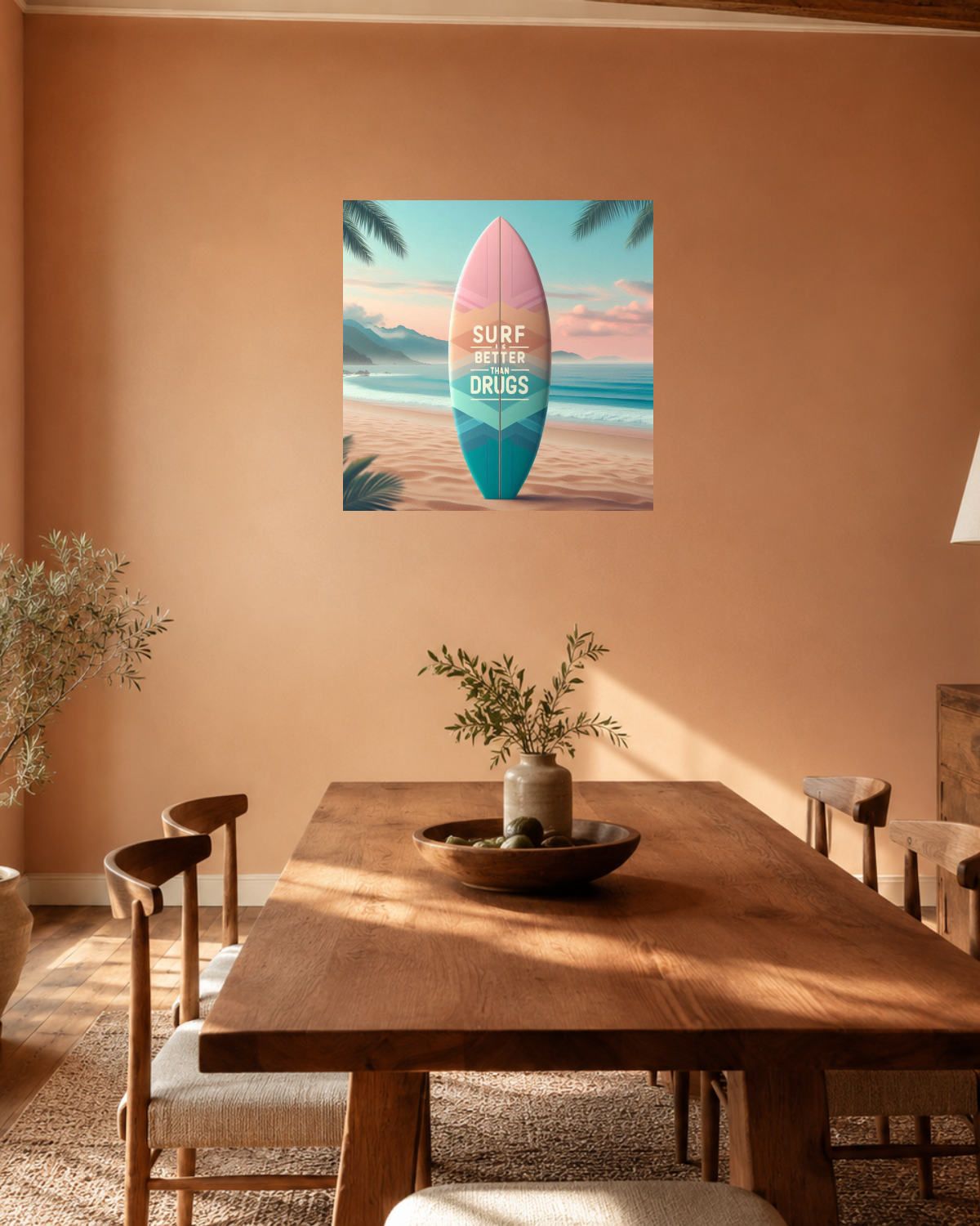 Salle à manger terracotta — vue 2