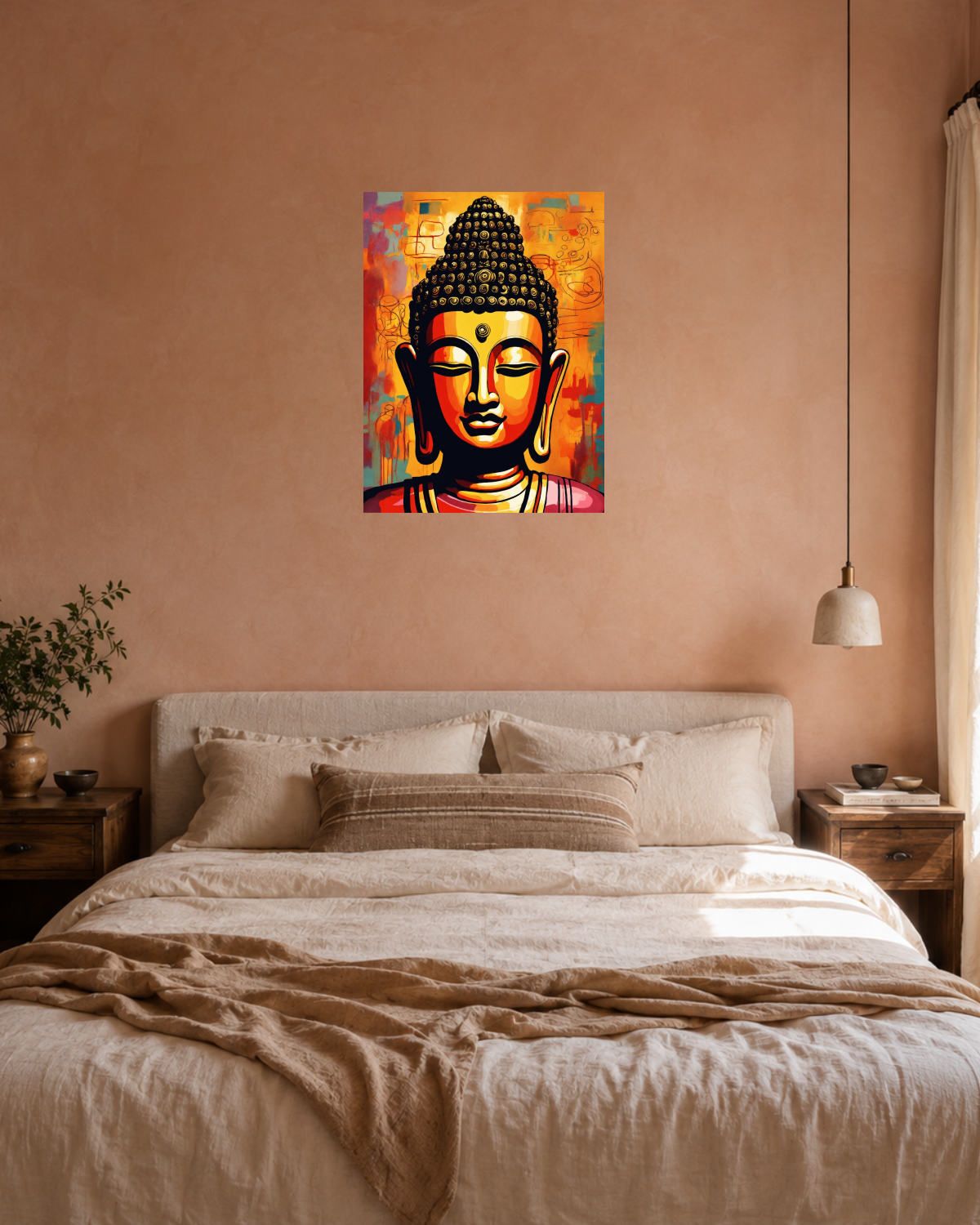 Chambre terracotta — vue 3