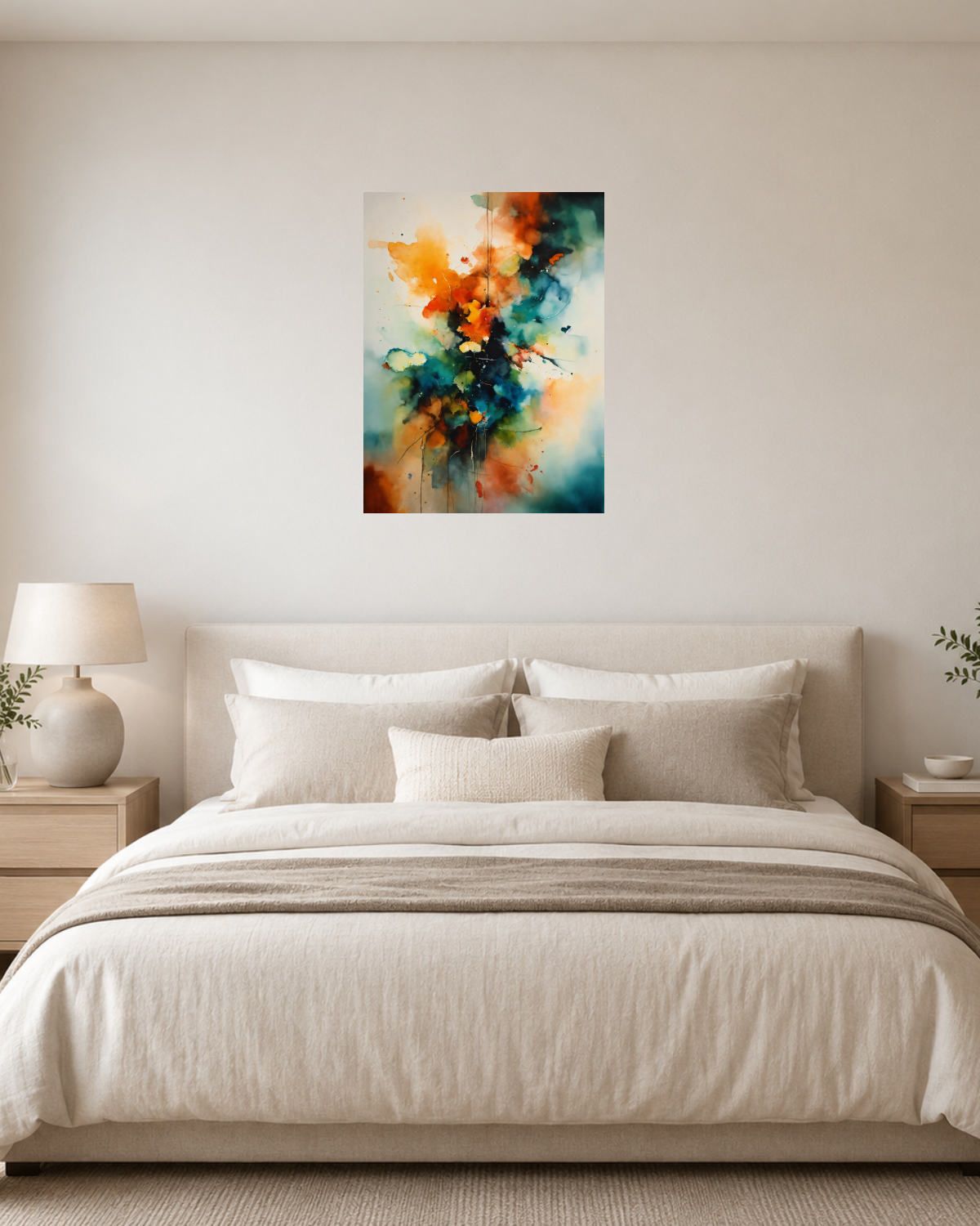 Chambre blanc crème