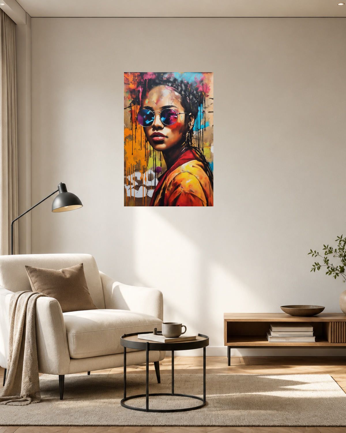 Salon fauteuil beige — vue 3
