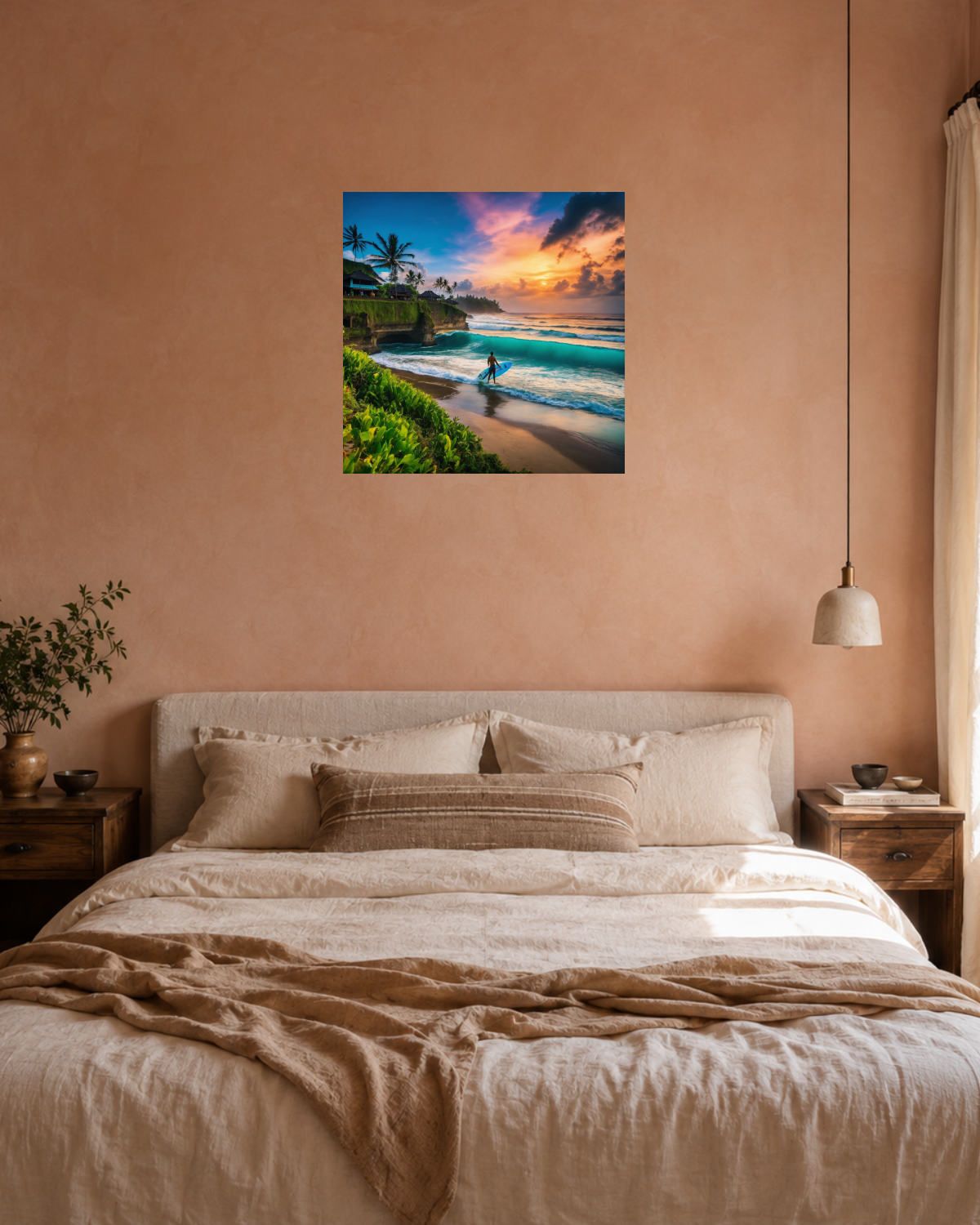 Chambre terracotta — vue 3