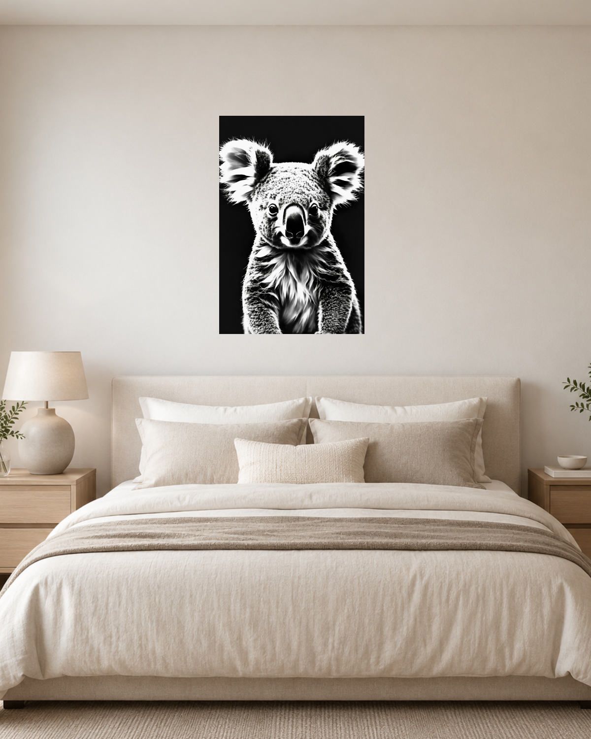 Chambre blanc crème