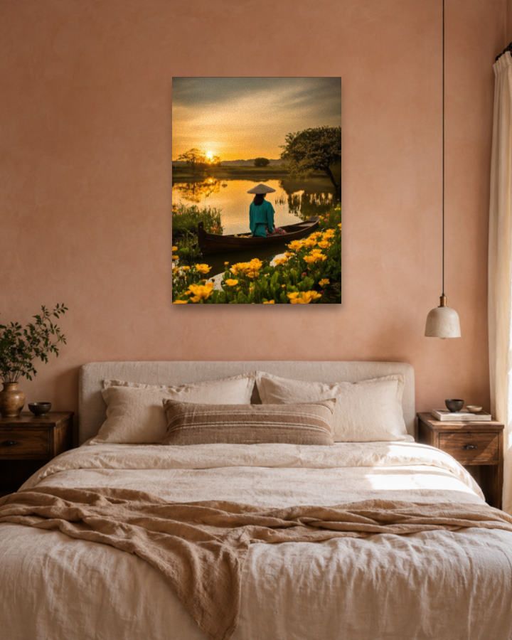 Chambre terracotta