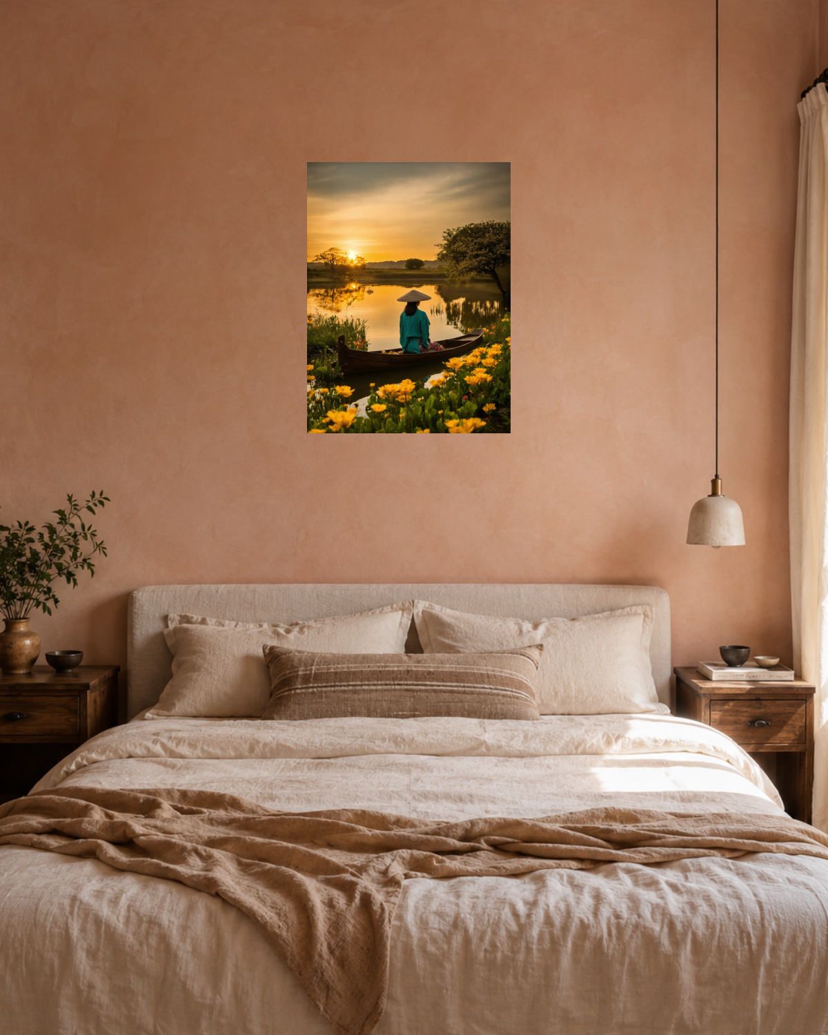 Chambre terracotta — vue 3