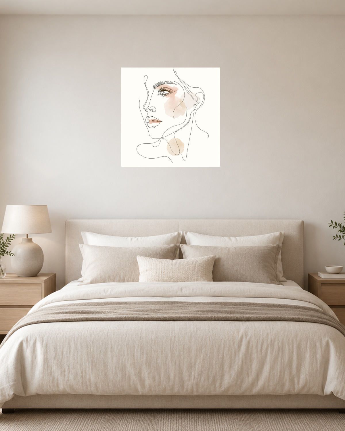 Chambre blanc crème