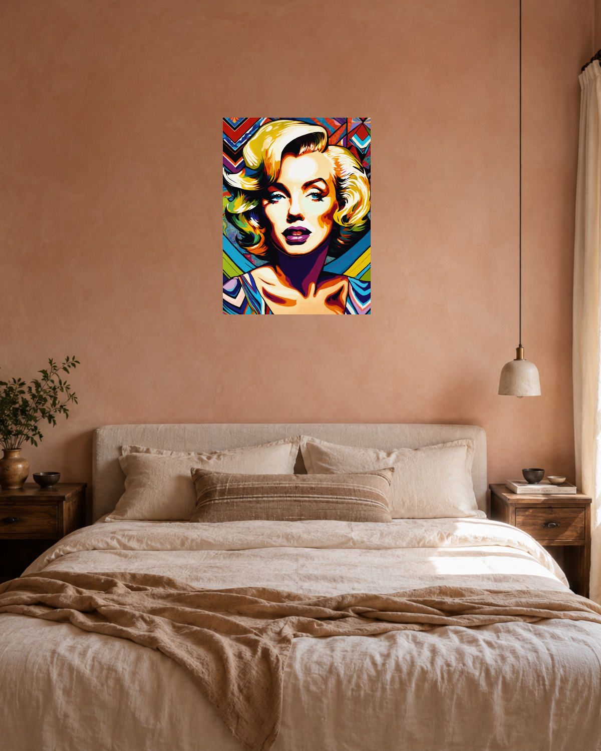 Chambre terracotta — vue 3