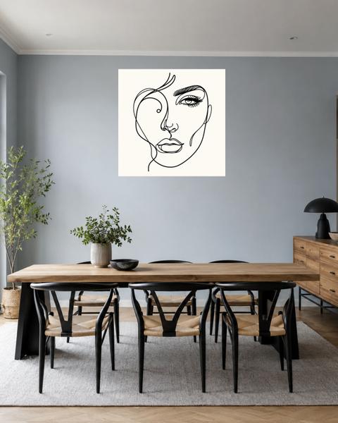 Salle à manger bleu gris