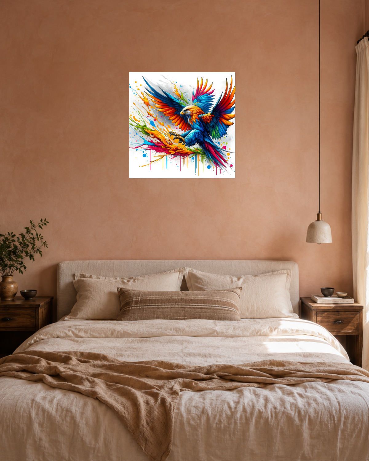 Chambre terracotta — vue 3