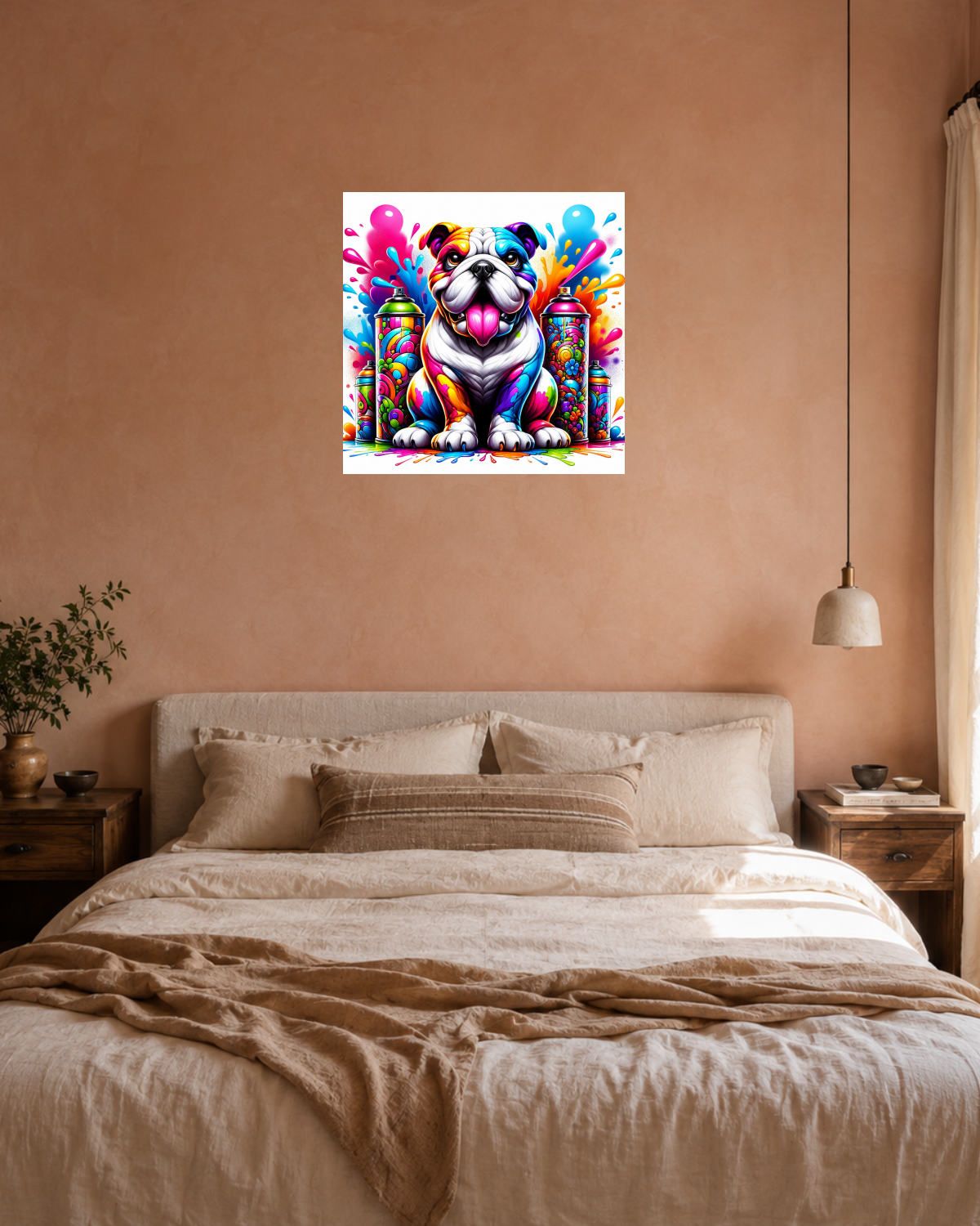 Chambre terracotta — vue 3