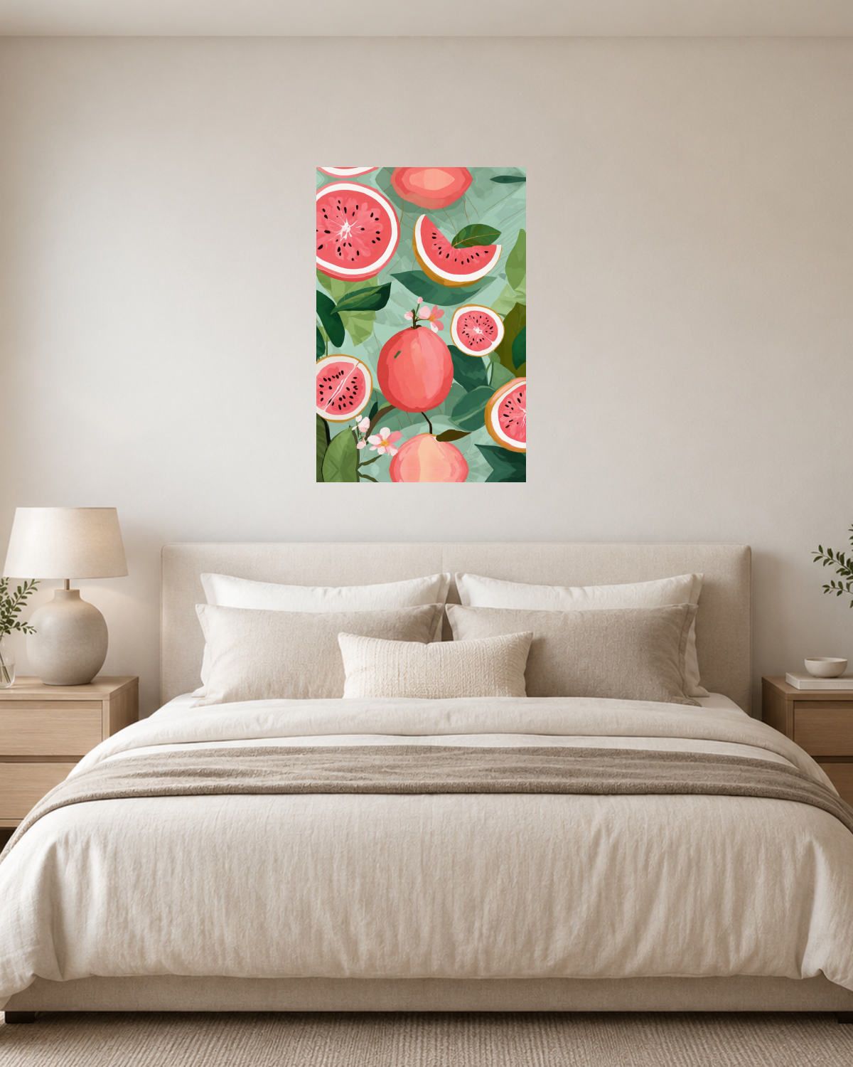 Chambre blanc crème