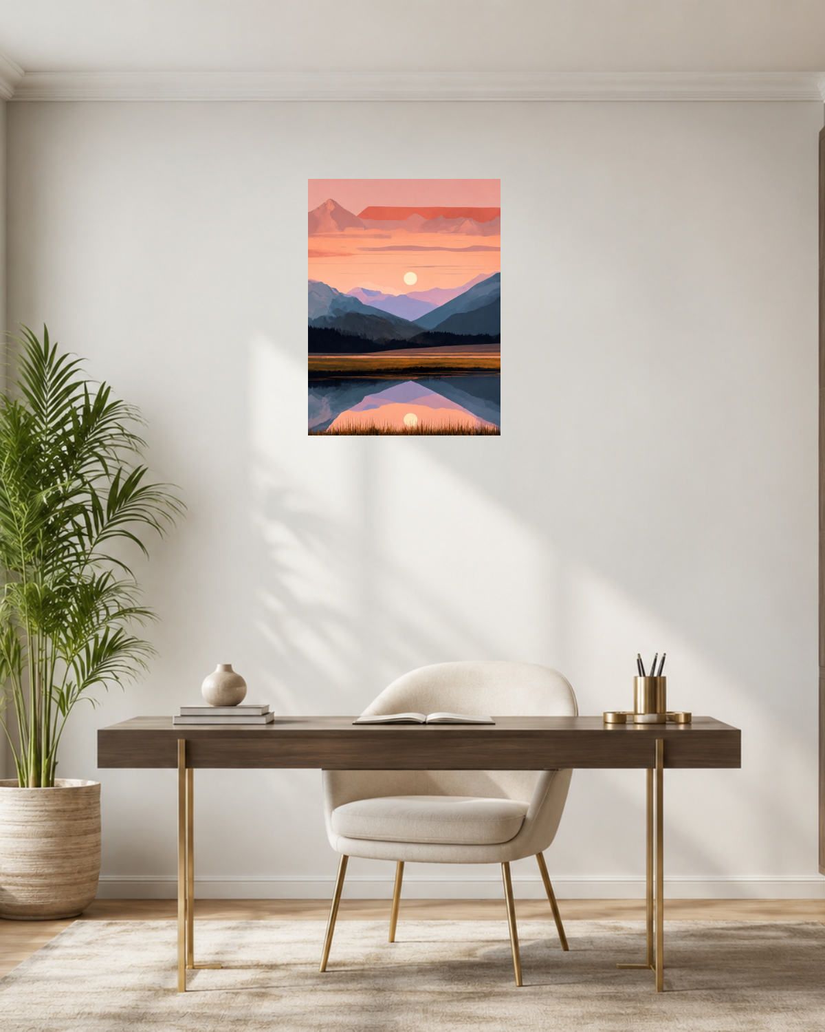Bureau laiton — vue 3
