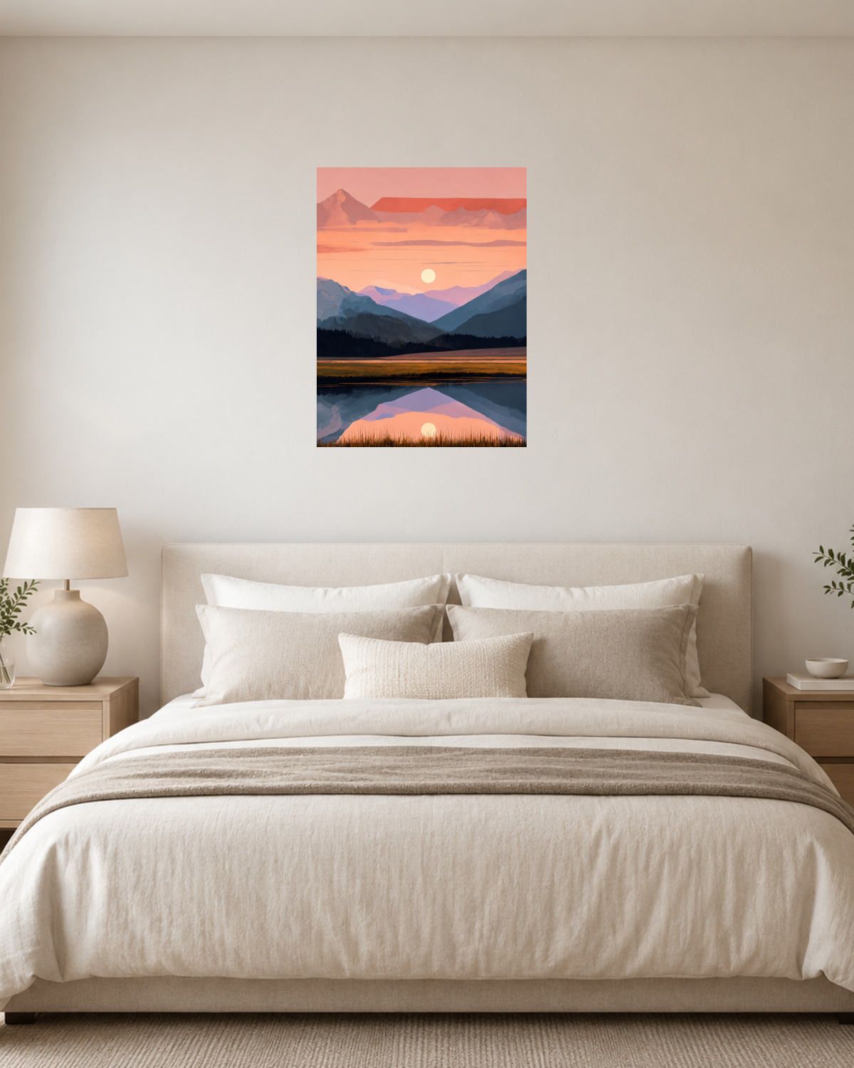 Chambre blanc crème — vue 1
