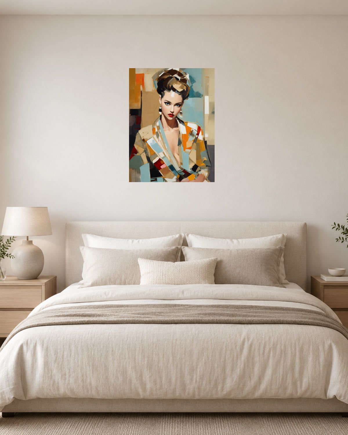 Chambre blanc crème — vue 1