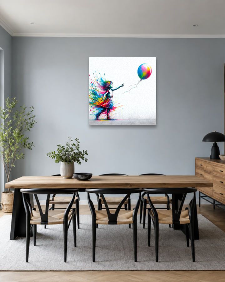 Salle à manger bleu gris