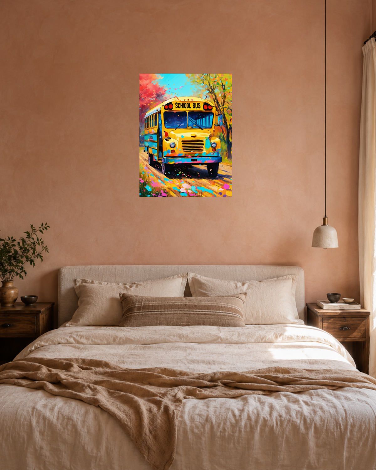 Chambre terracotta — vue 3