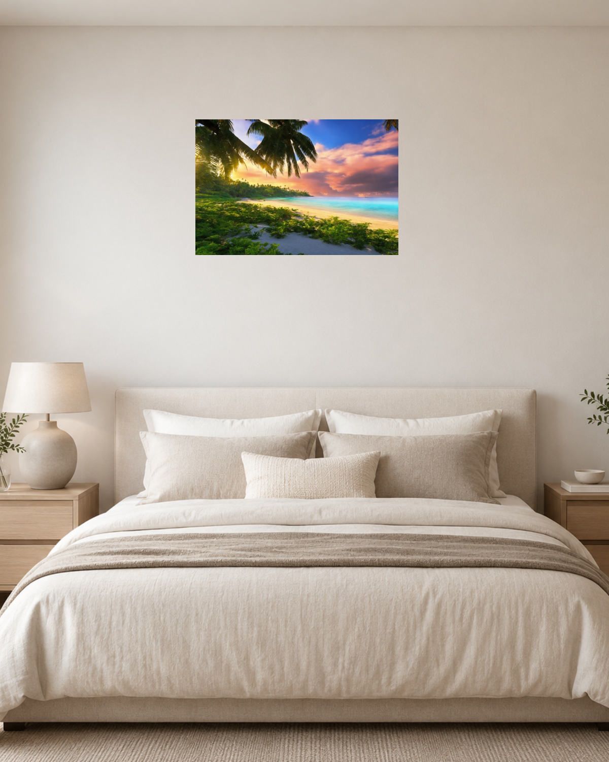 Chambre blanc crème