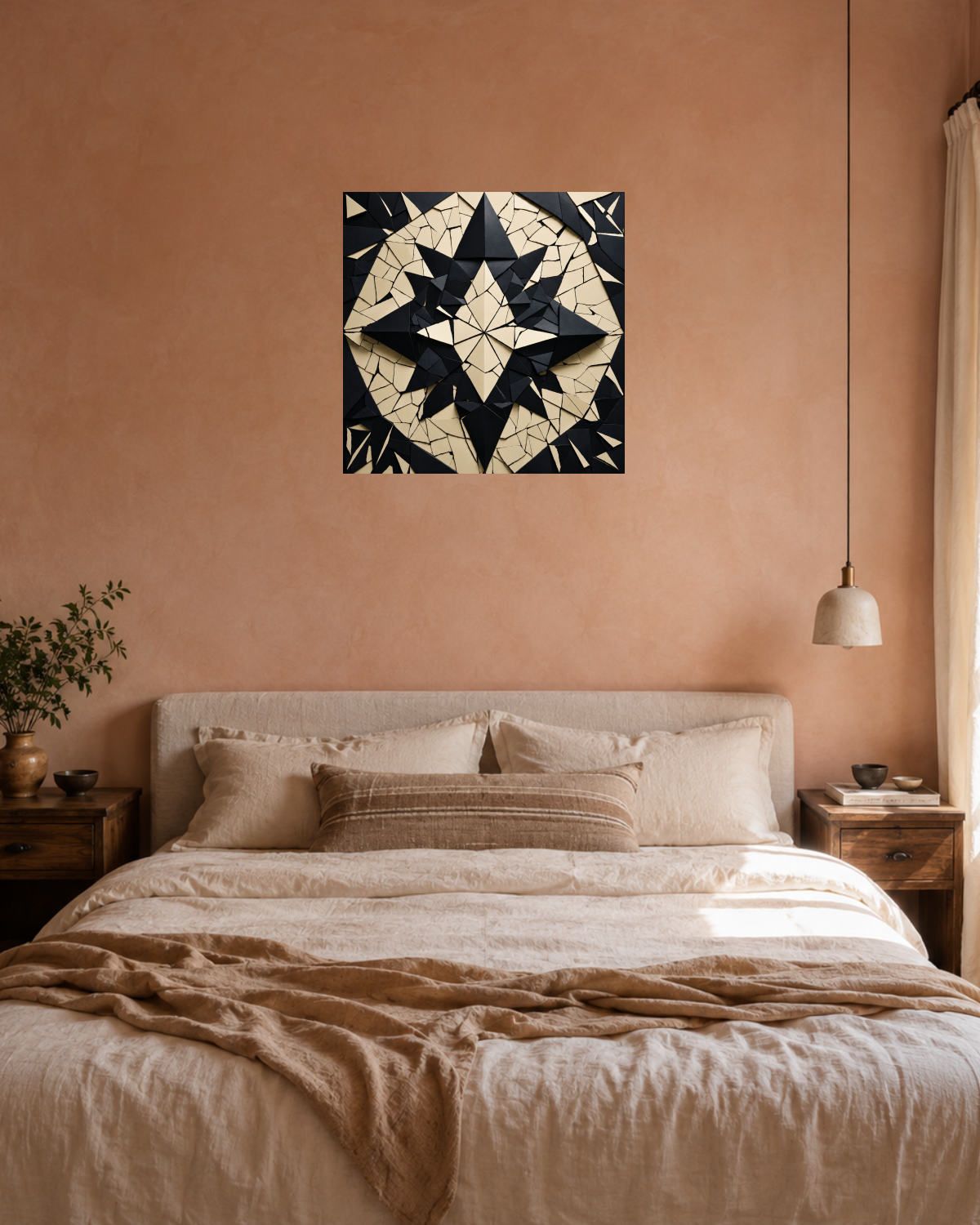 Chambre terracotta — vue 3