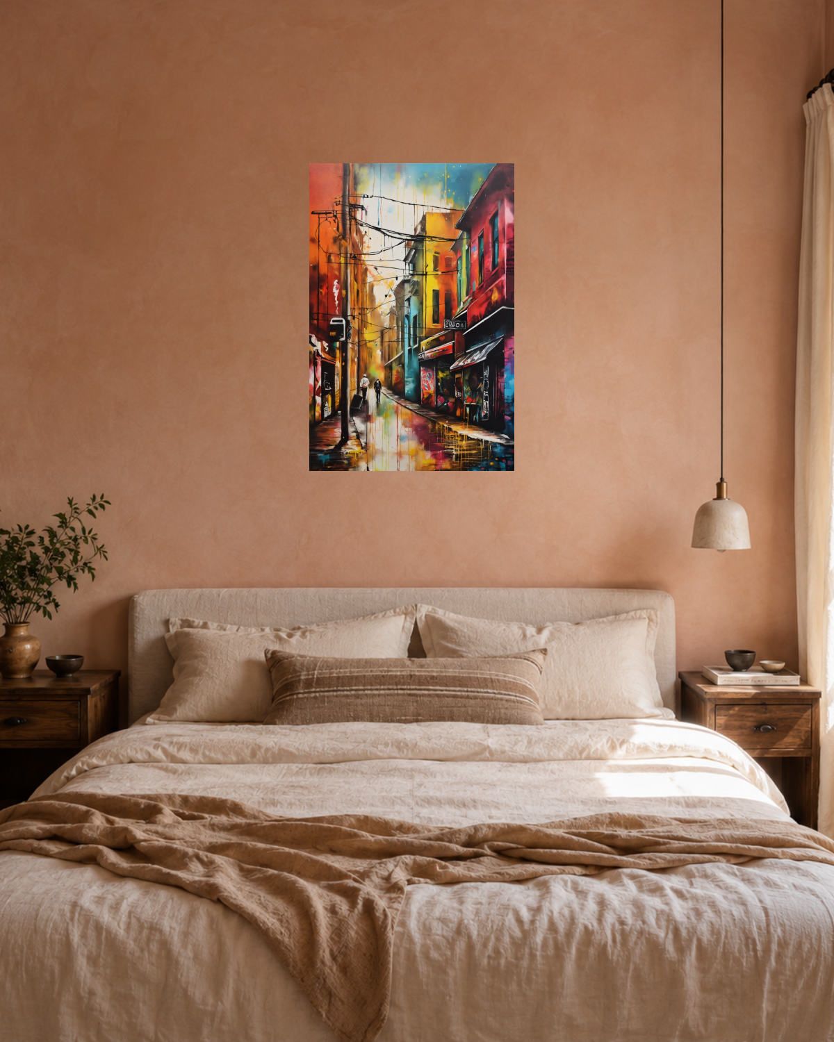 Chambre terracotta — vue 3
