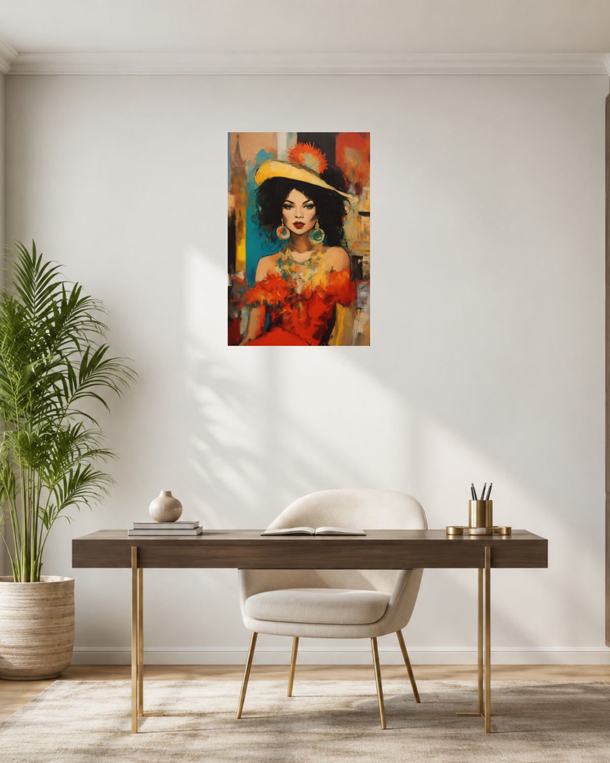 Bureau laiton — vue 3