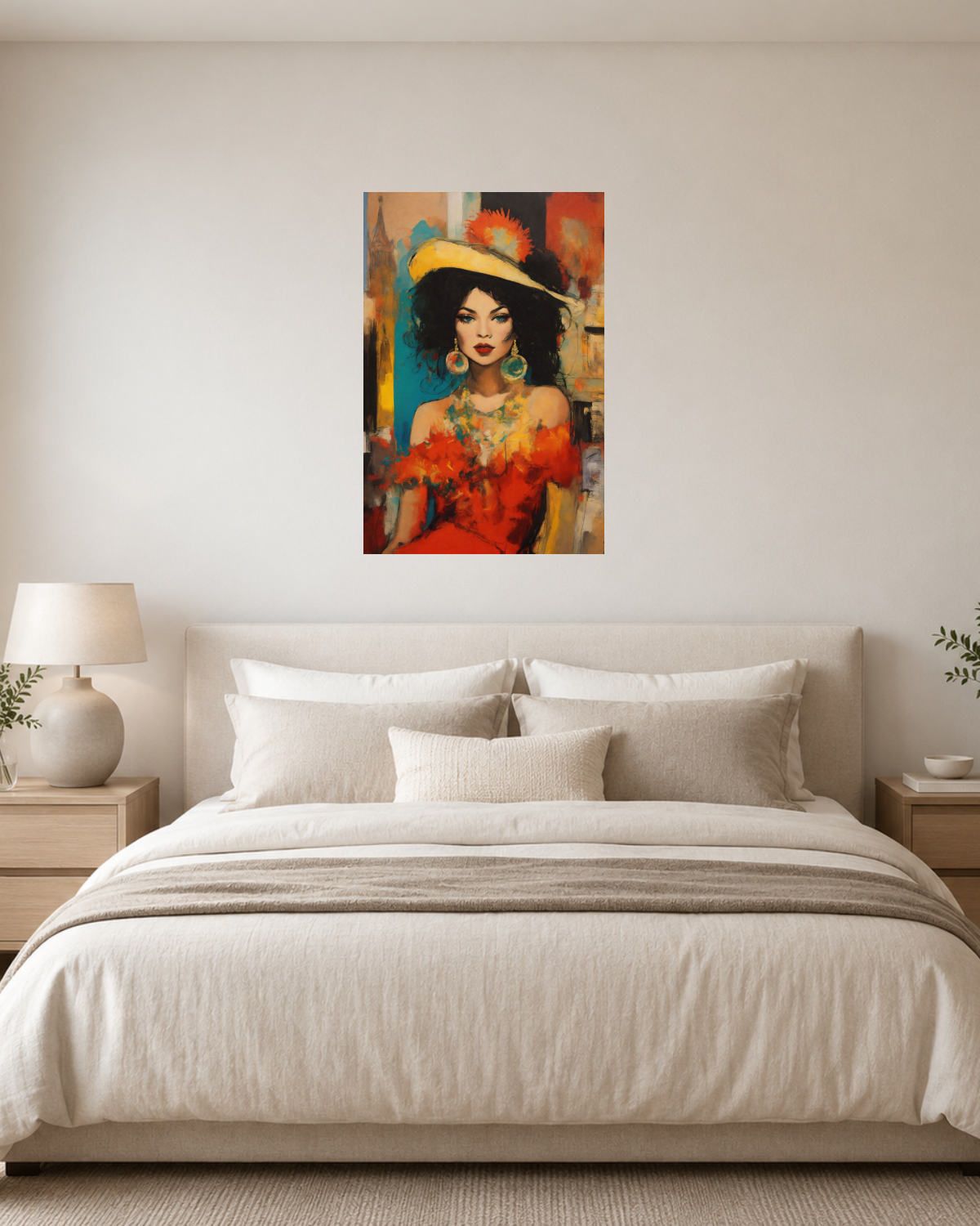 Chambre blanc crème — vue 1