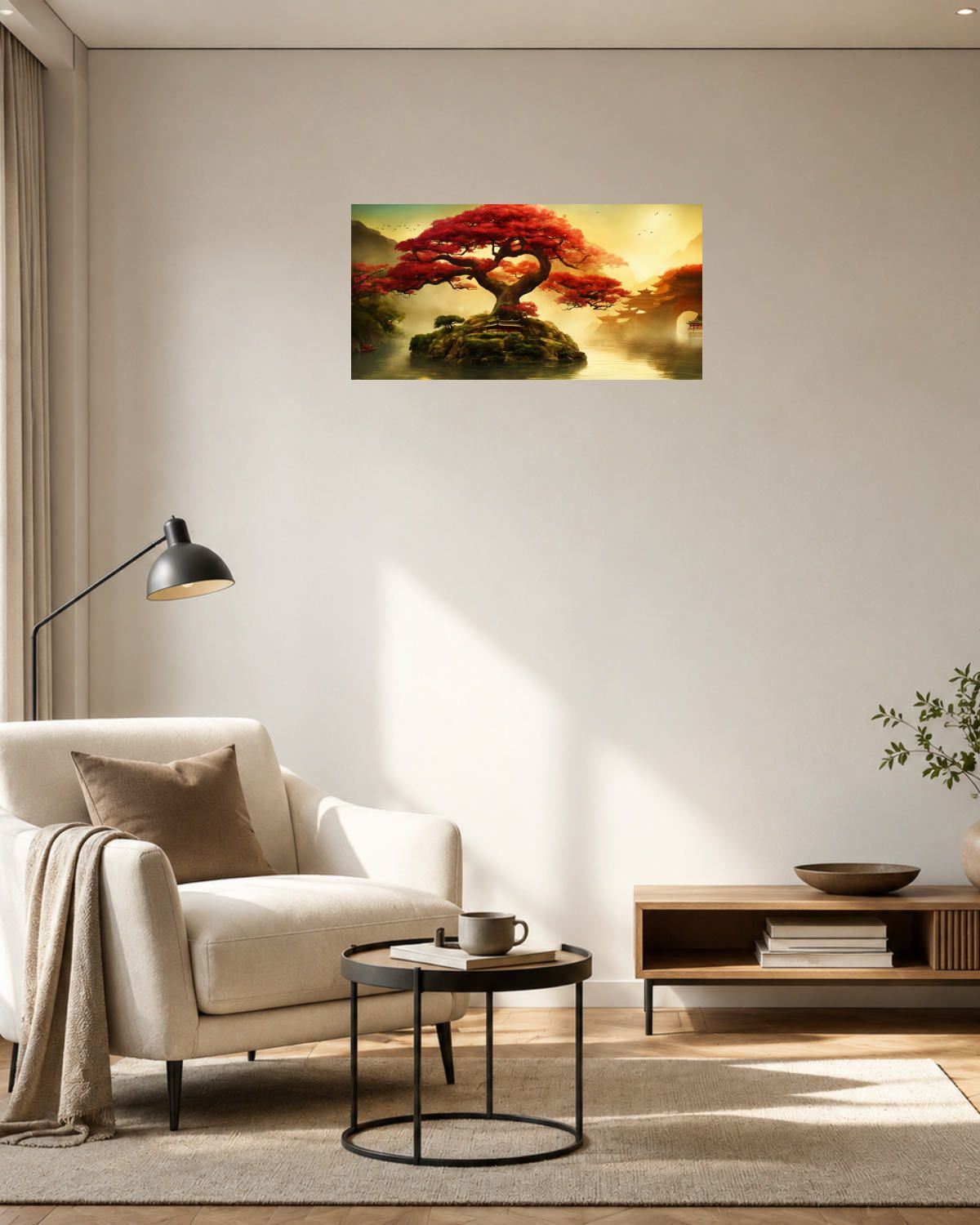 Salon fauteuil beige — vue 3