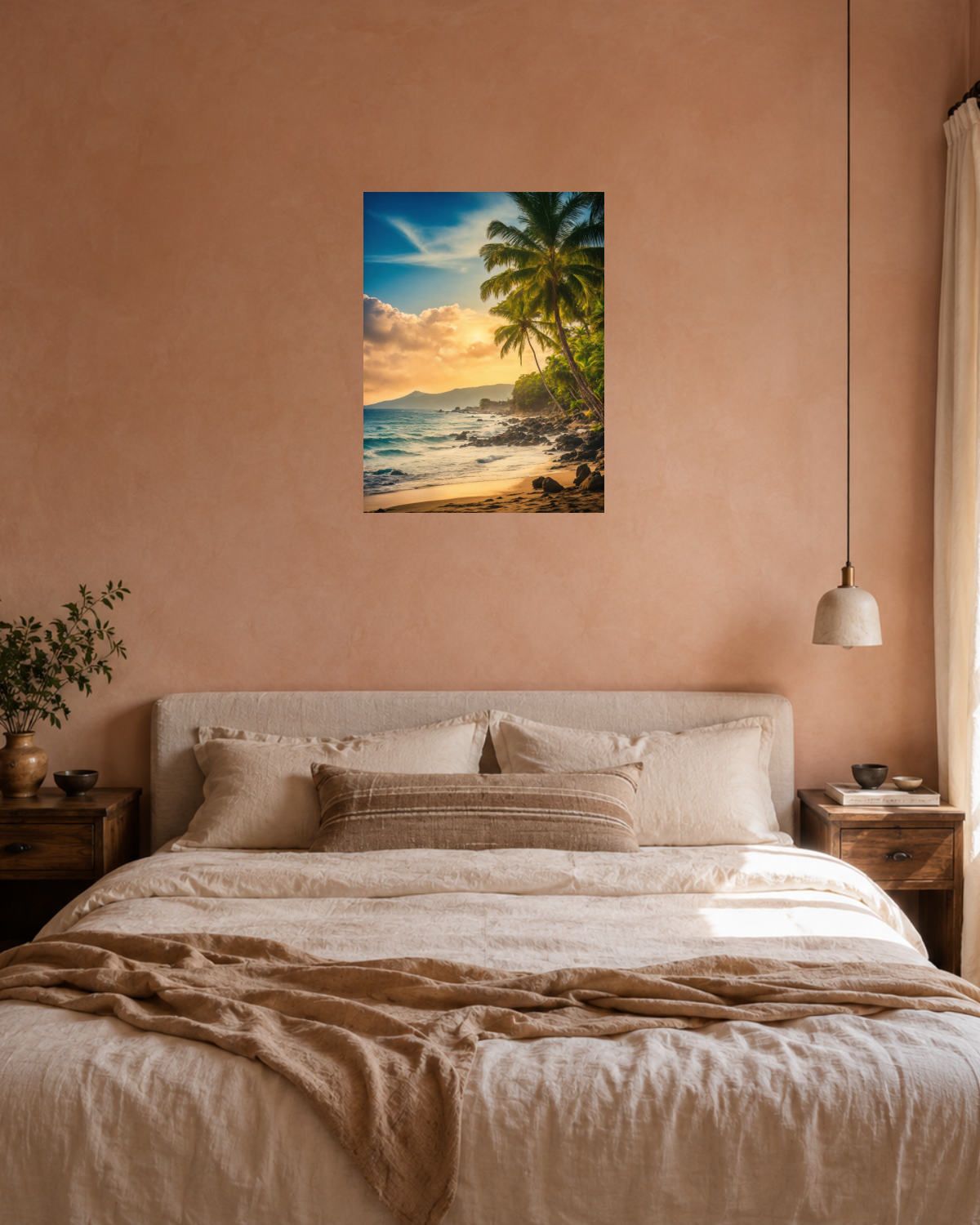 Chambre terracotta — vue 3
