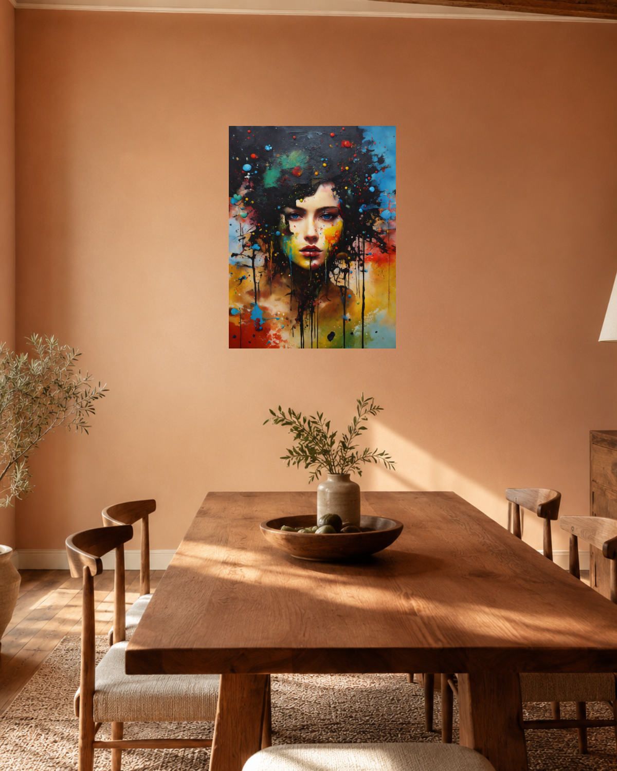 Salle à manger terracotta — vue 2