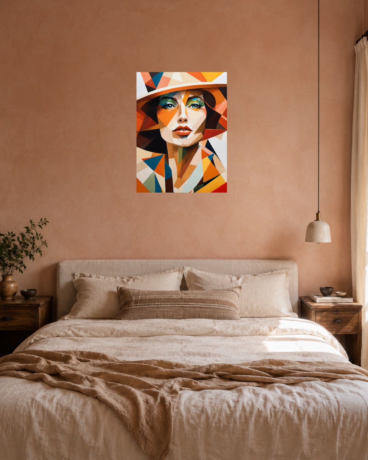 Chambre terracotta — vue 3