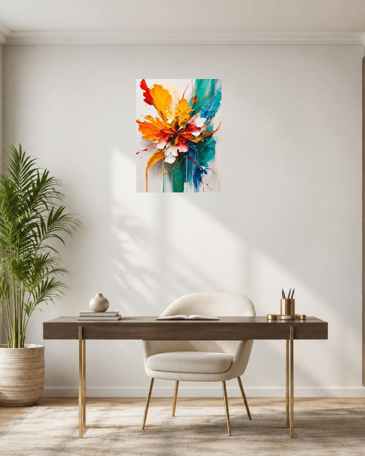 Bureau laiton — vue 3