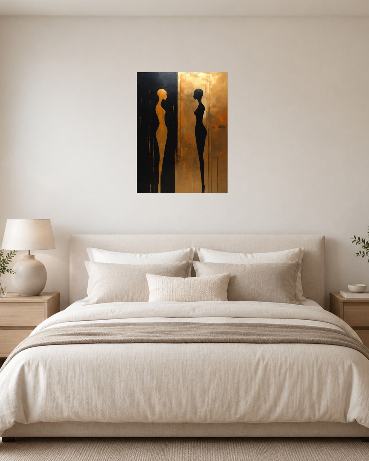 Chambre blanc crème — vue 1