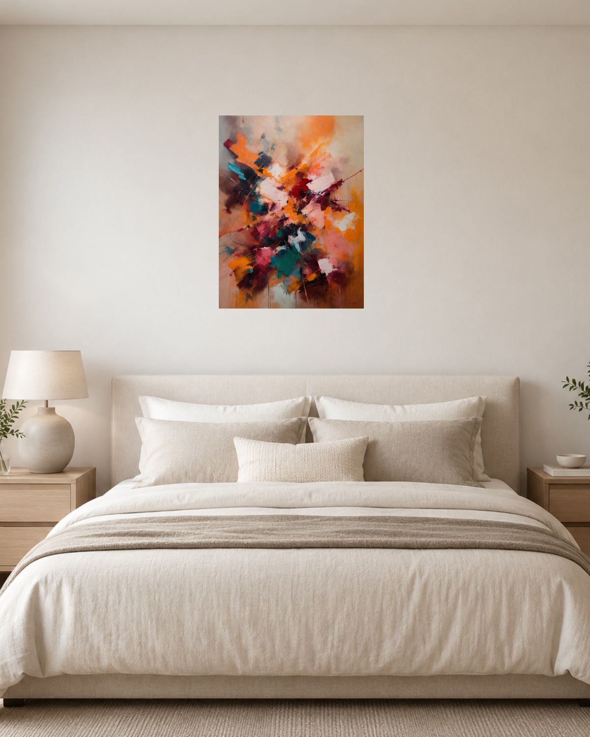 Chambre blanc crème — vue 1