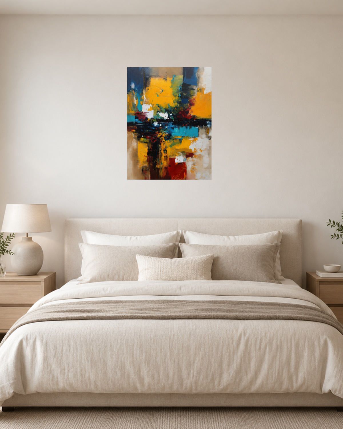 Chambre blanc crème