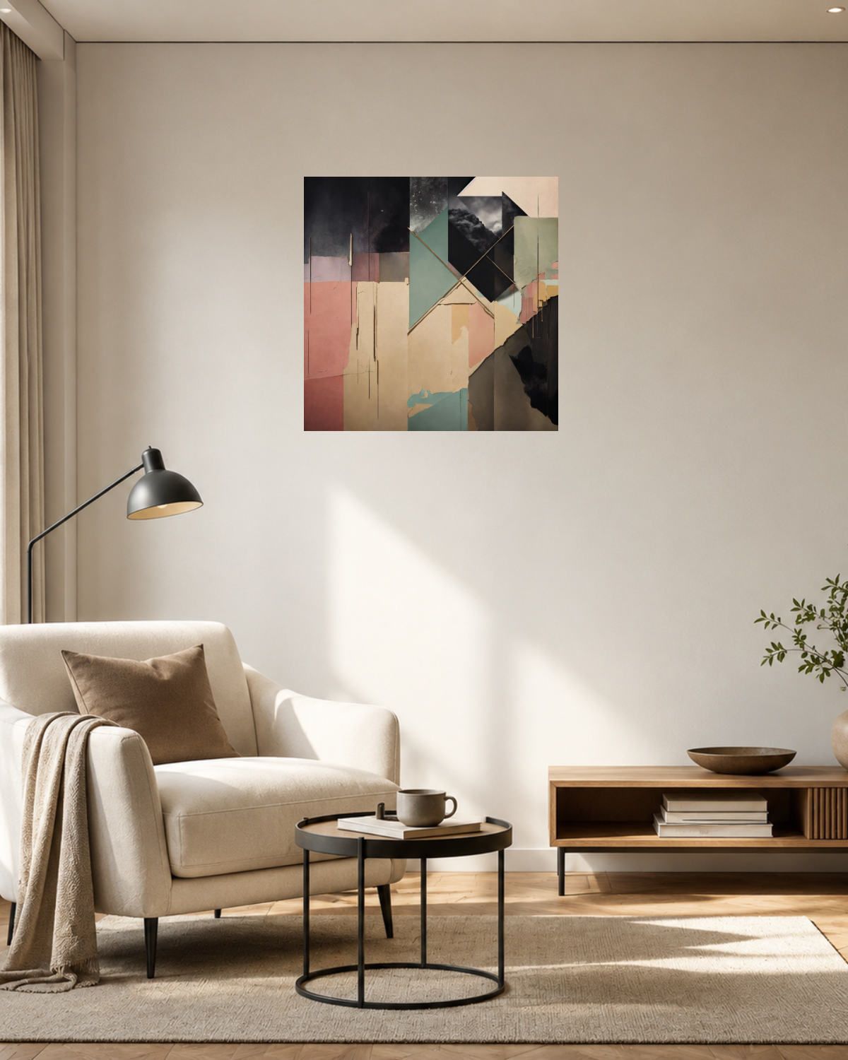 Salon fauteuil beige — vue 3