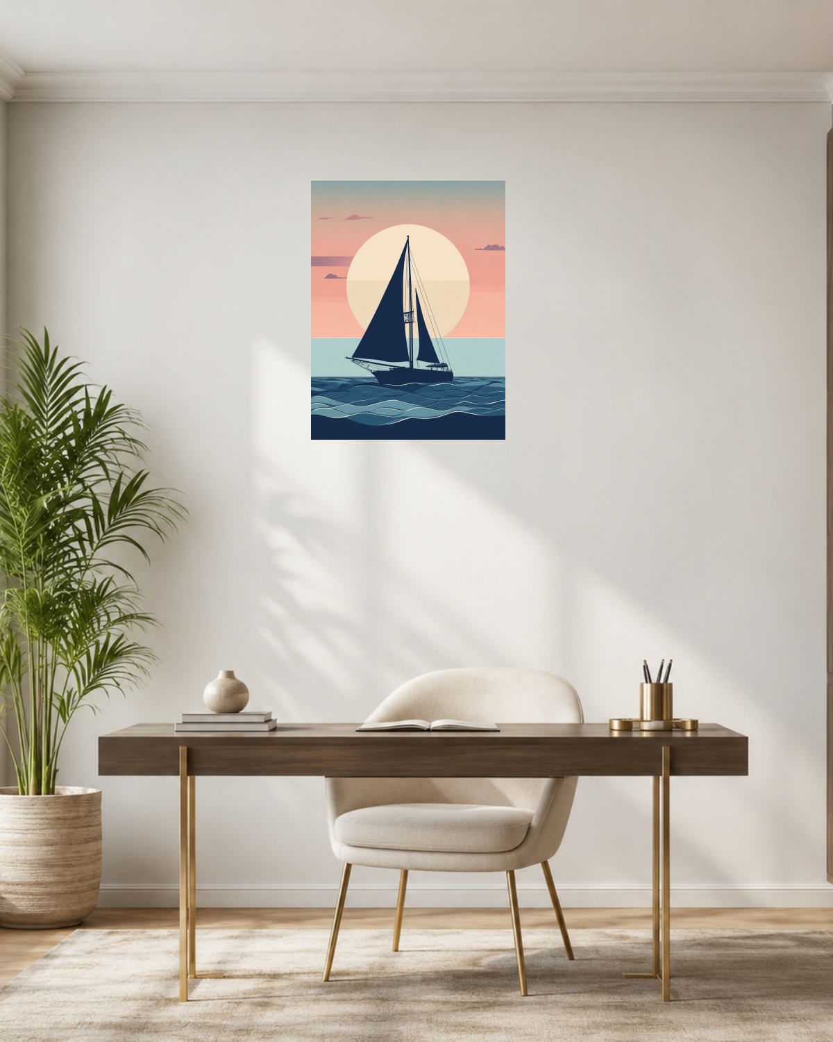 Bureau laiton — vue 3