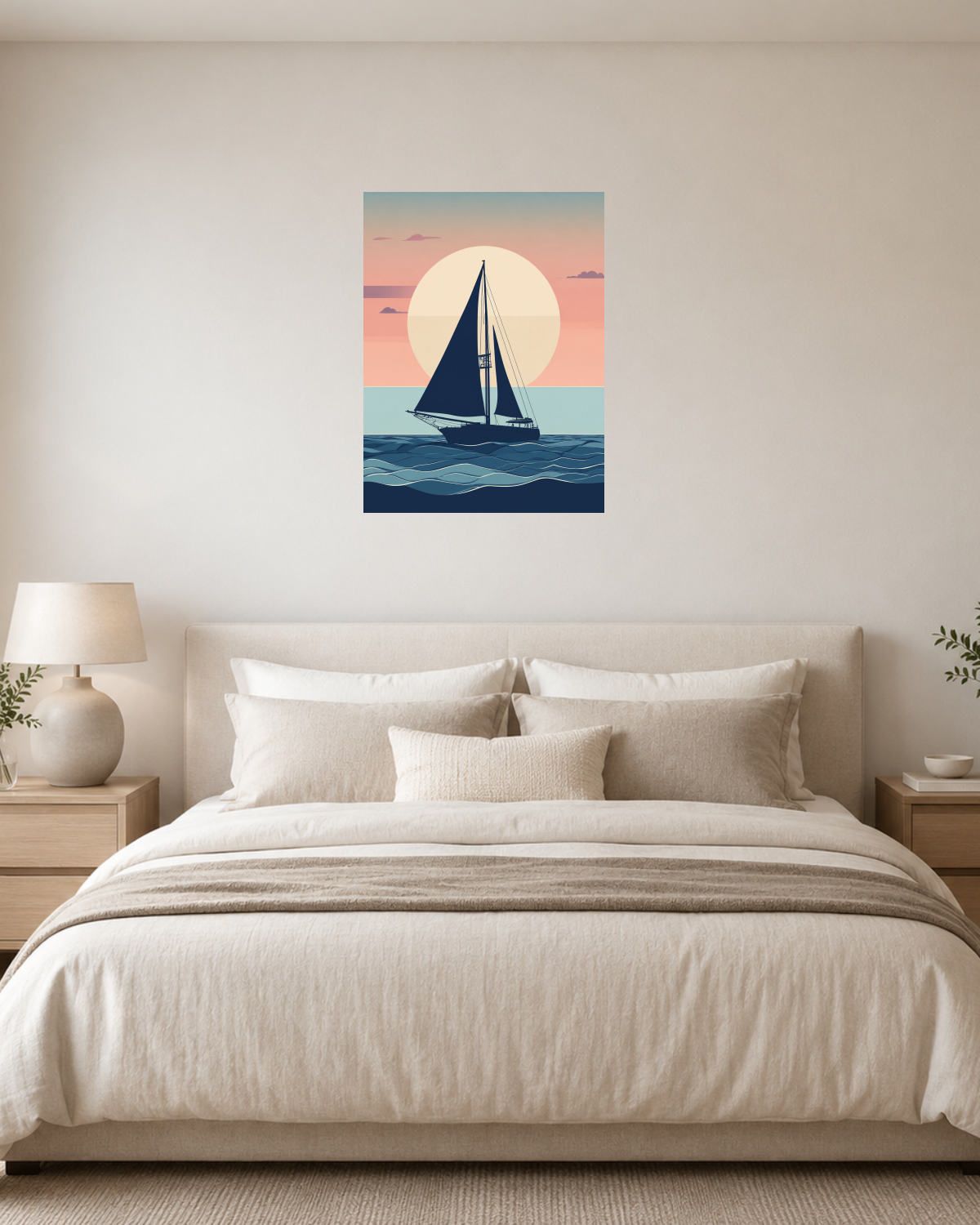 Chambre blanc crème — vue 1