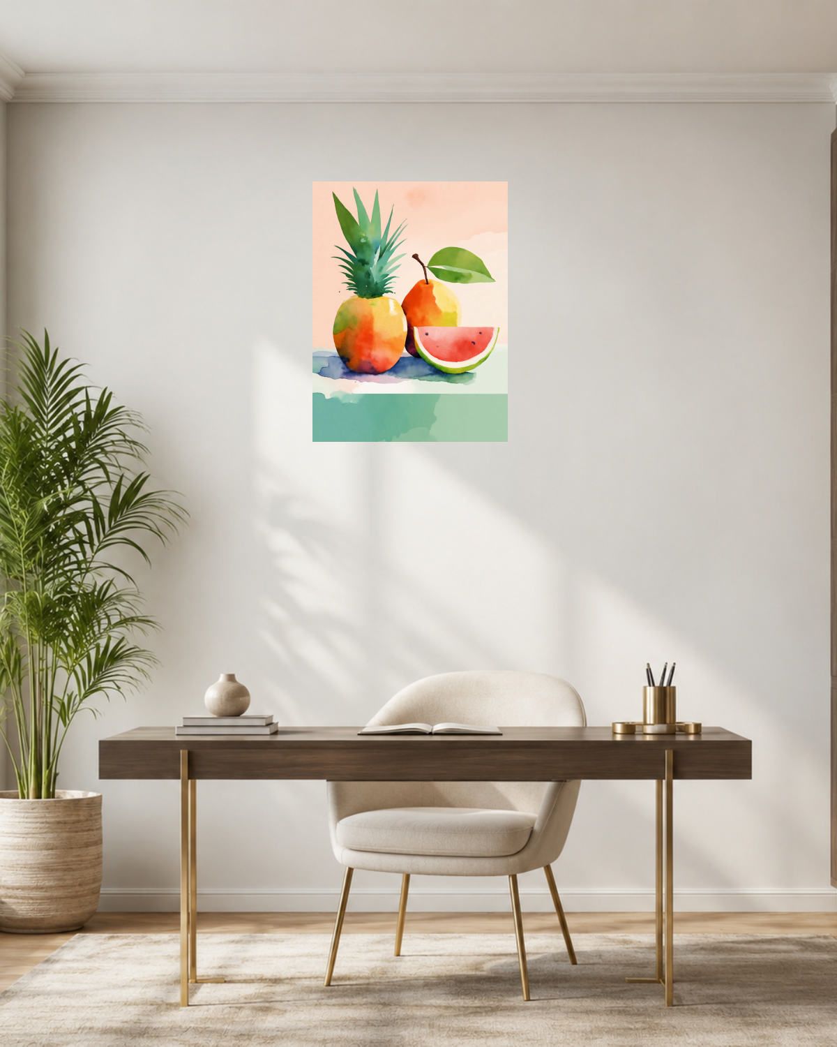 Bureau laiton — vue 3