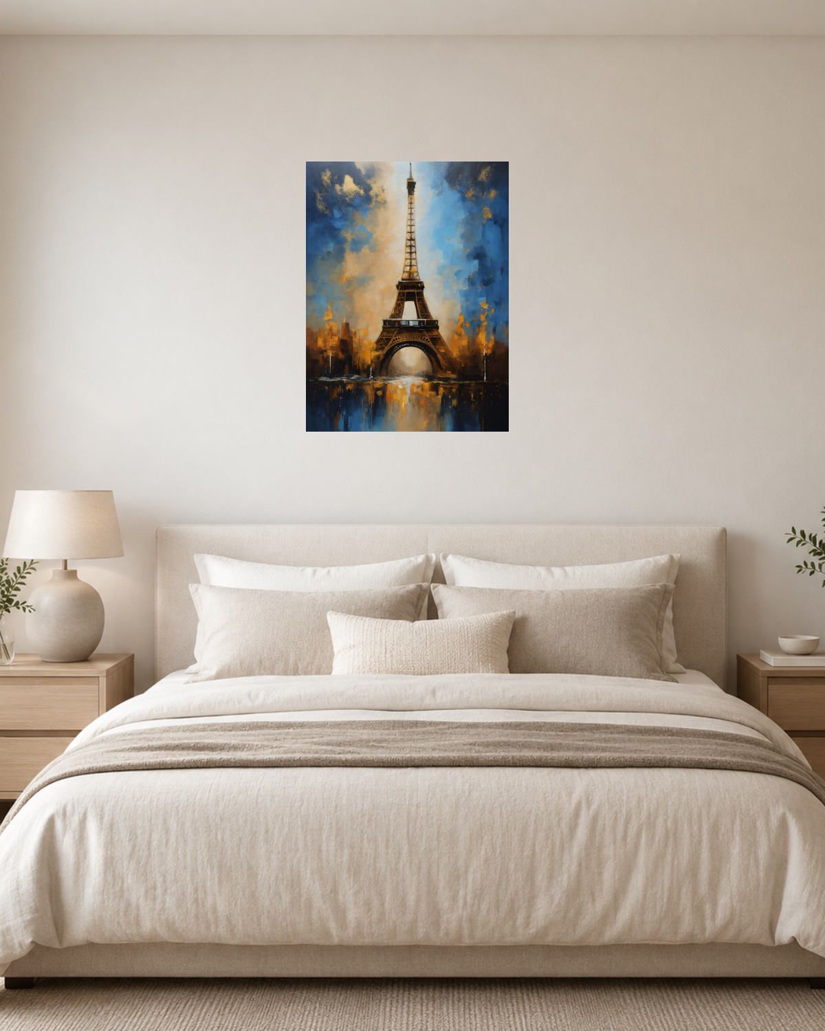 Chambre blanc crème — vue 1