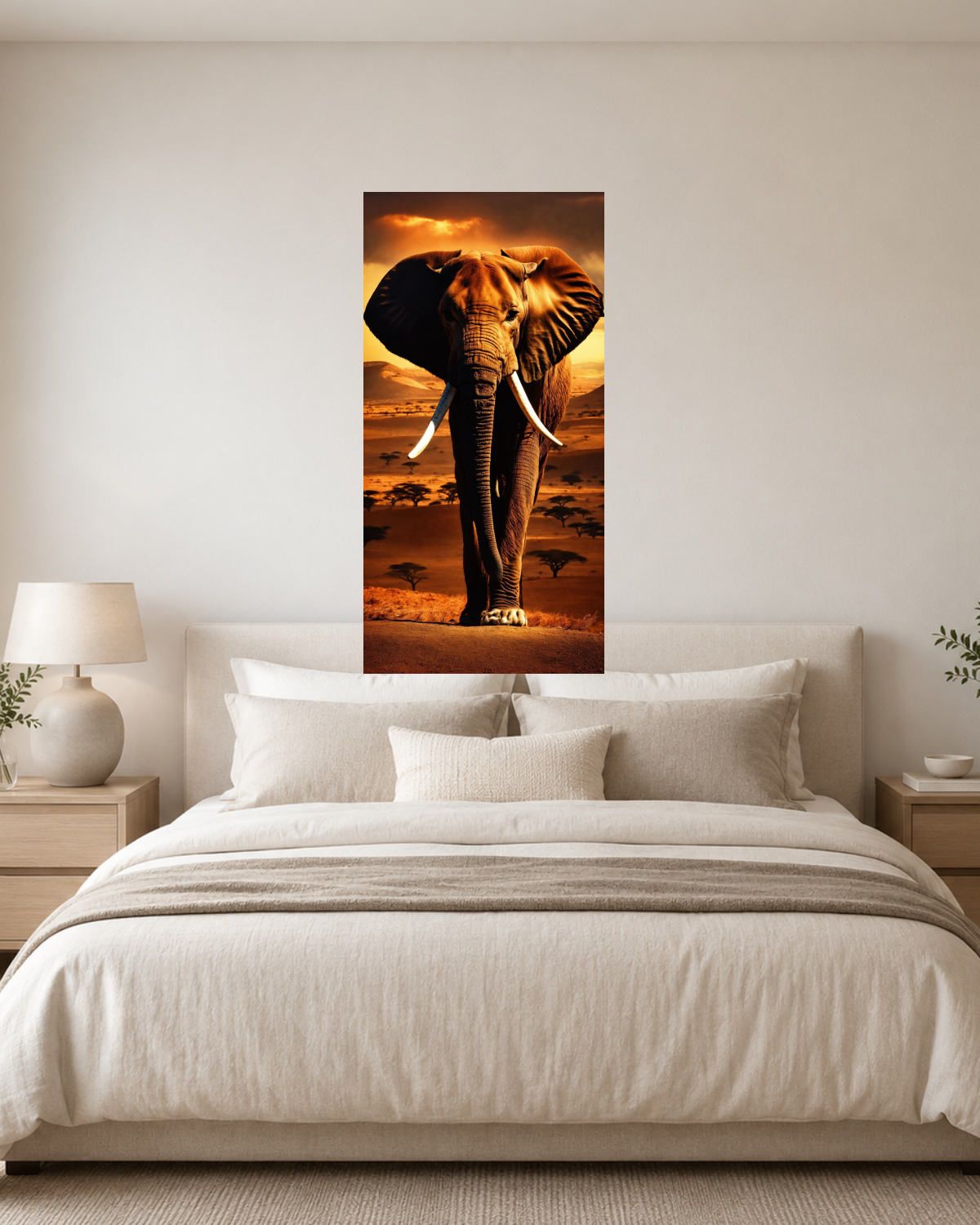 Chambre blanc crème