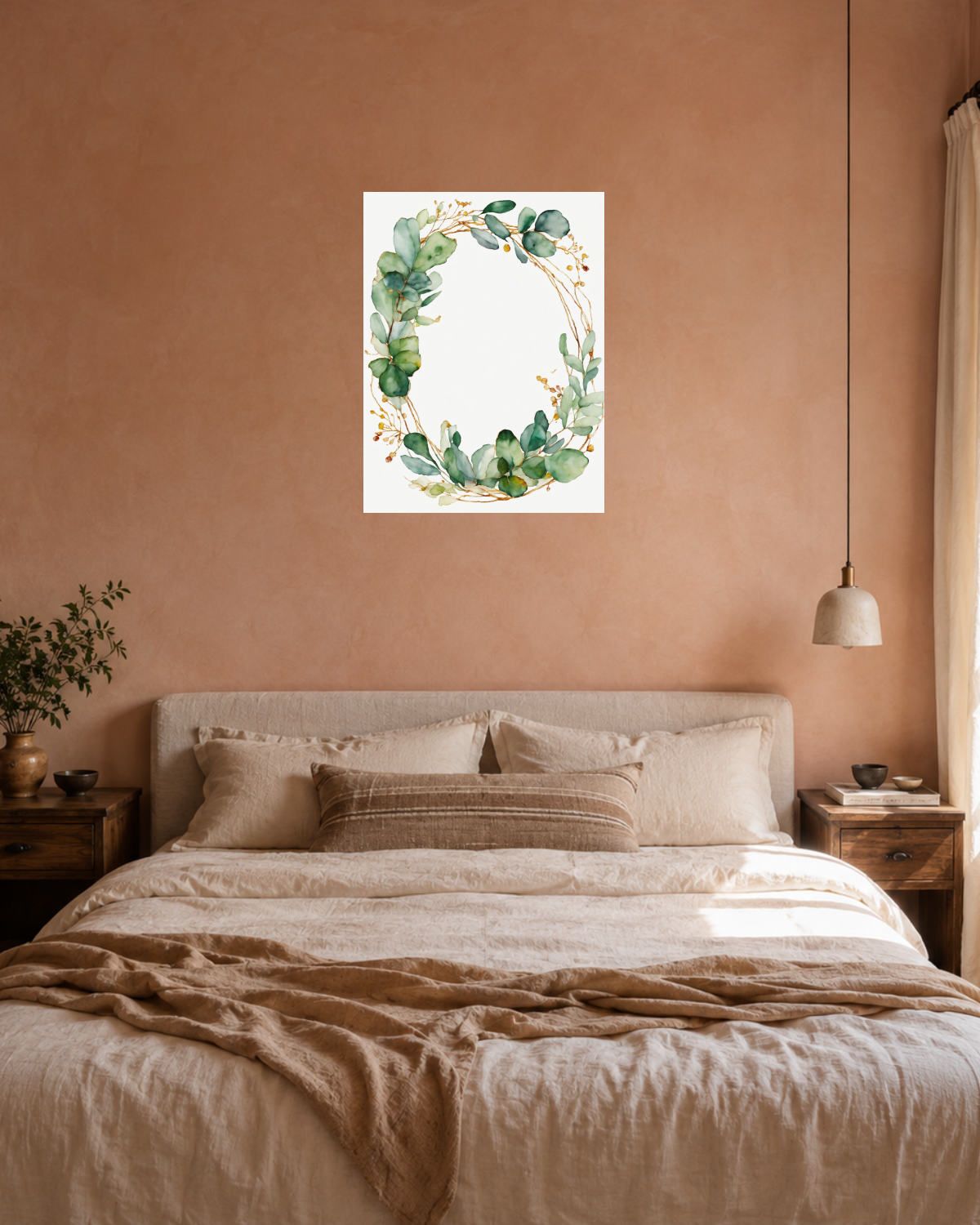 Chambre terracotta — vue 3