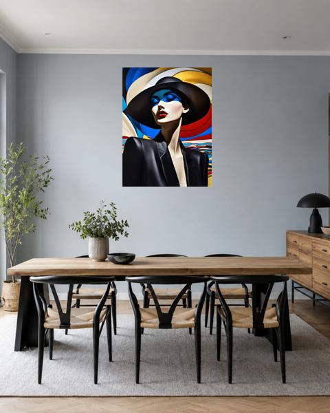 Salle à manger bleu gris