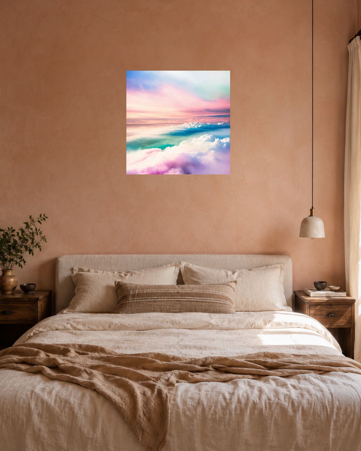 Chambre terracotta — vue 3
