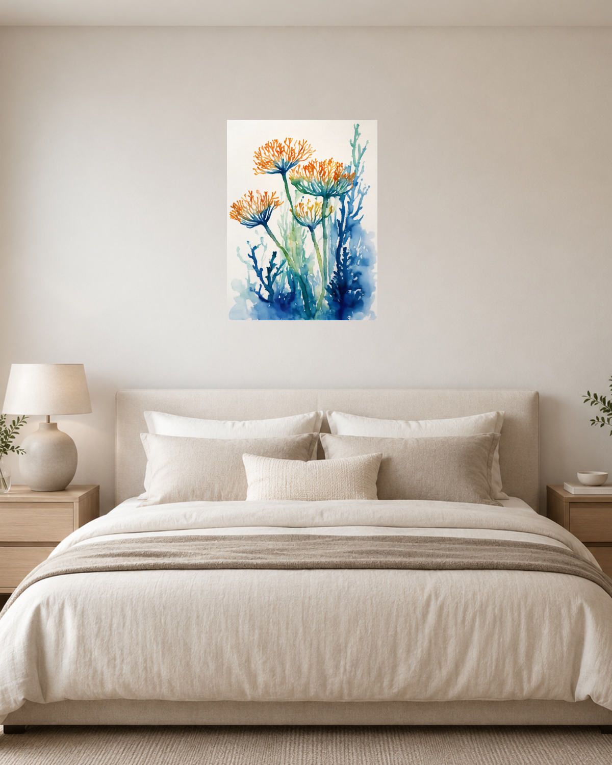 Chambre blanc crème — vue 1
