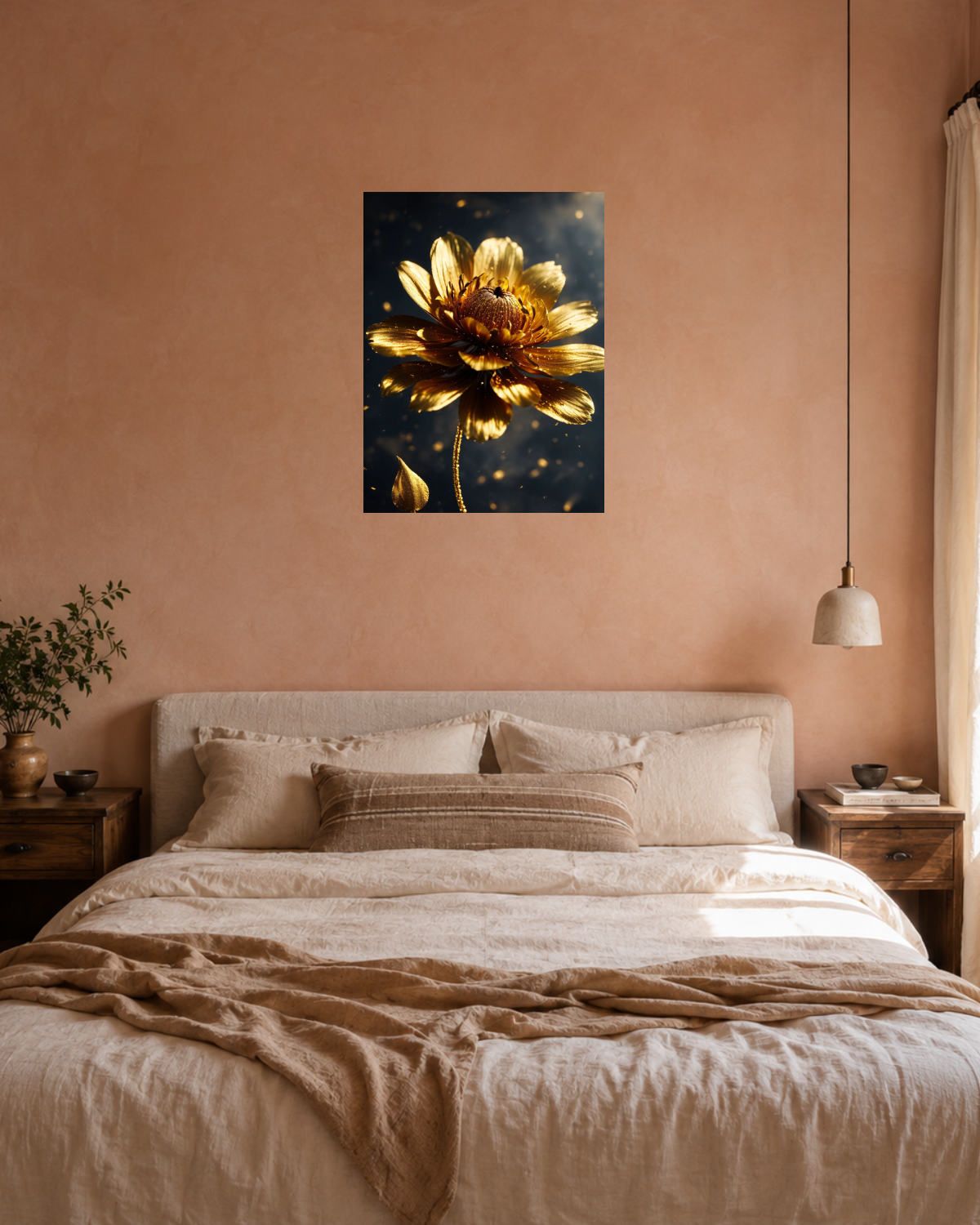 Chambre terracotta — vue 3
