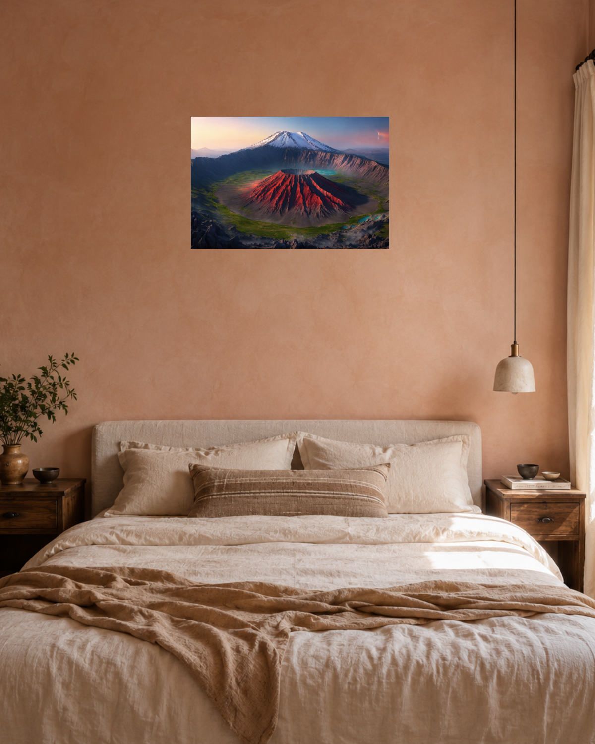 Chambre terracotta — vue 3