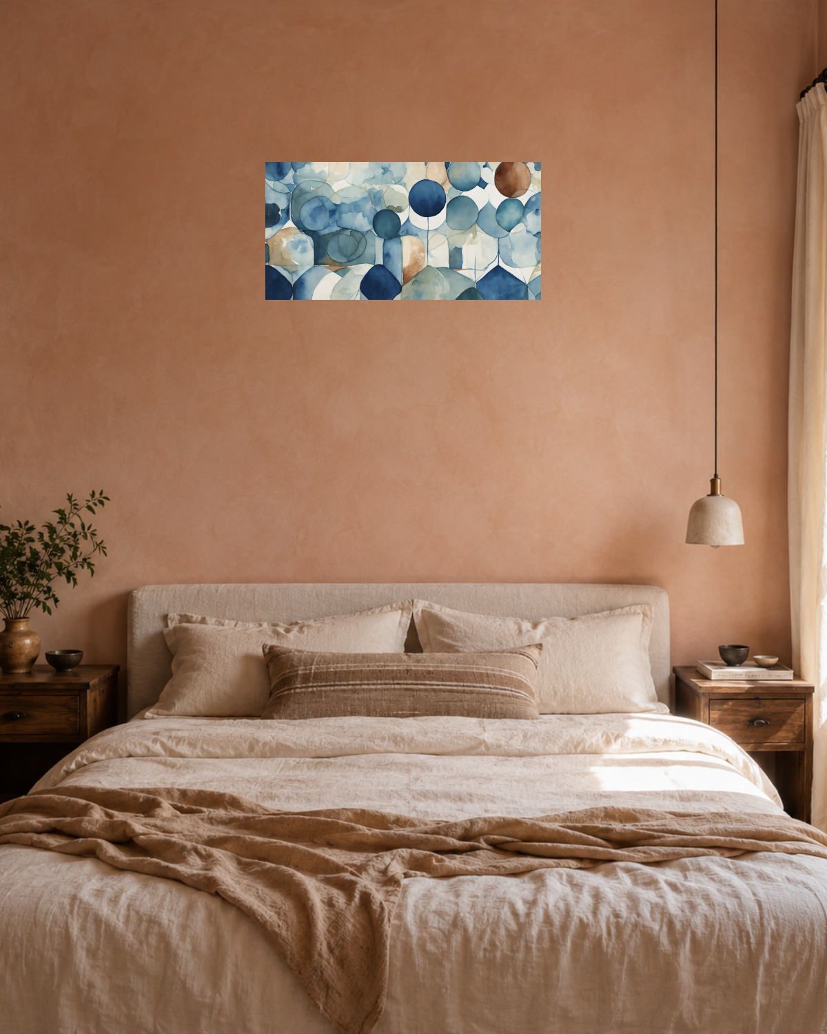 Chambre terracotta — vue 3