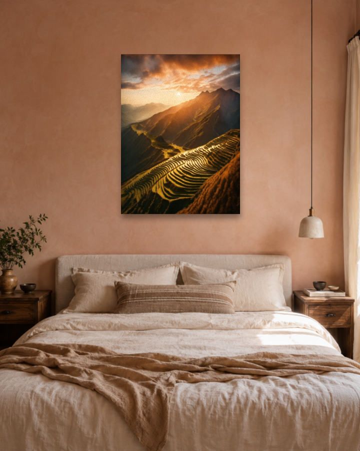 Chambre terracotta