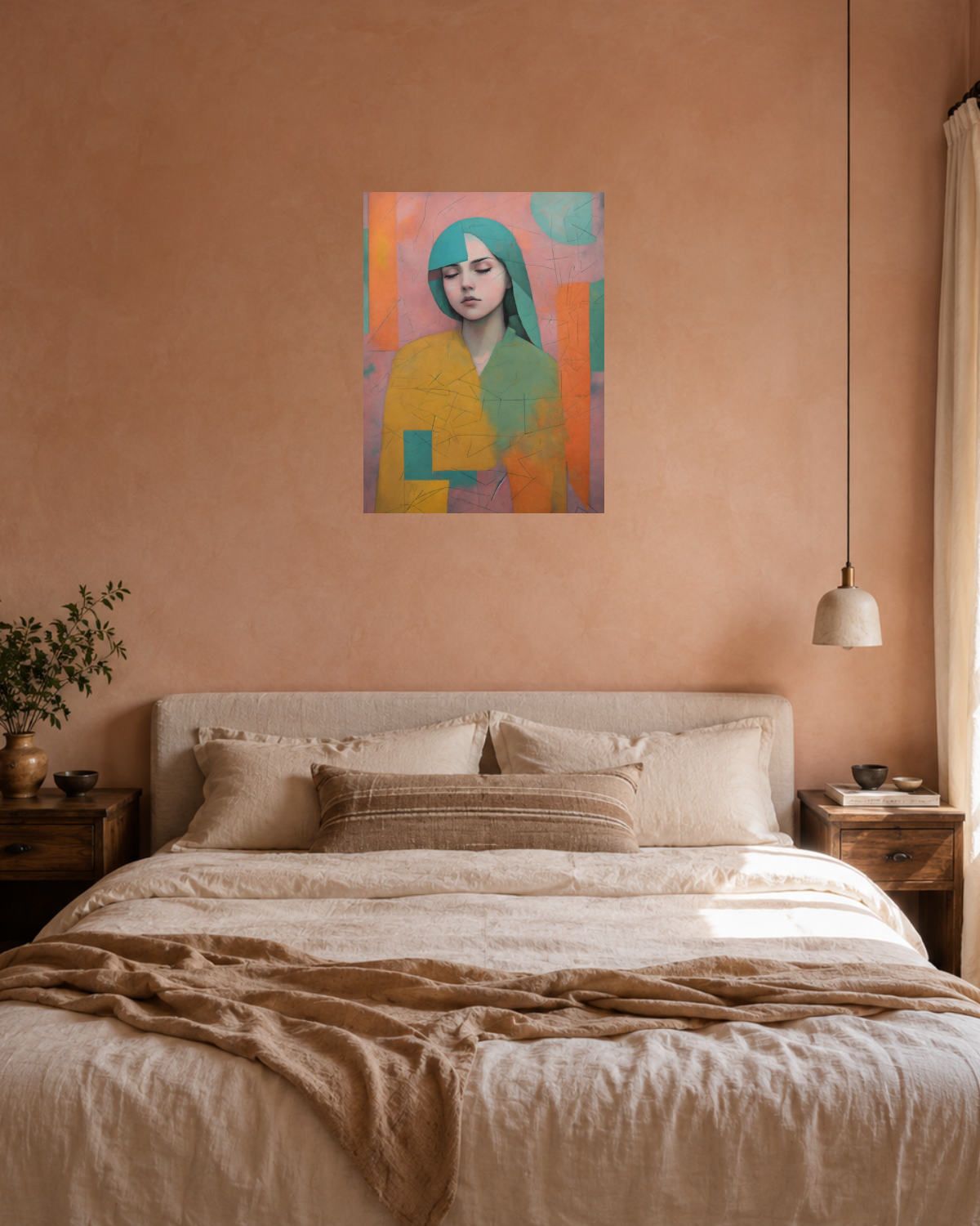 Chambre terracotta — vue 3