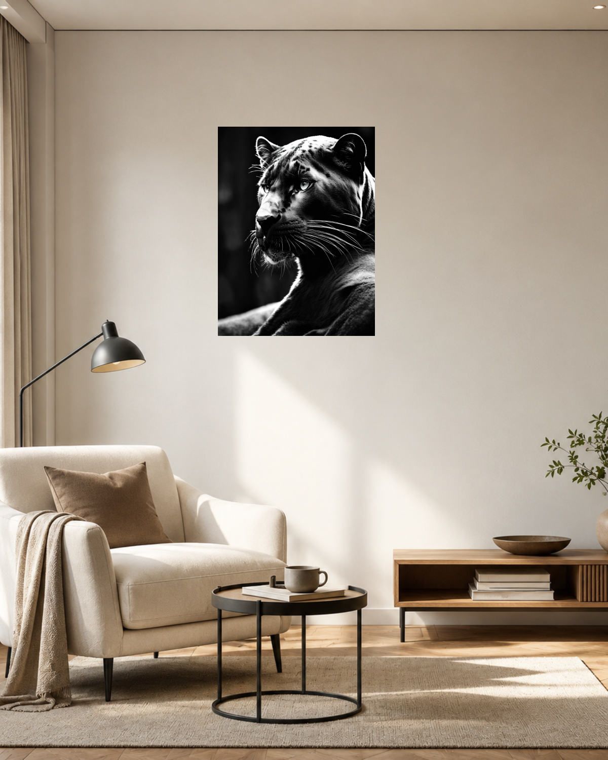 Salon fauteuil beige — vue 3