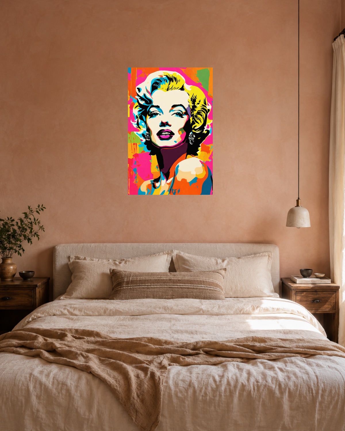 Chambre terracotta — vue 3
