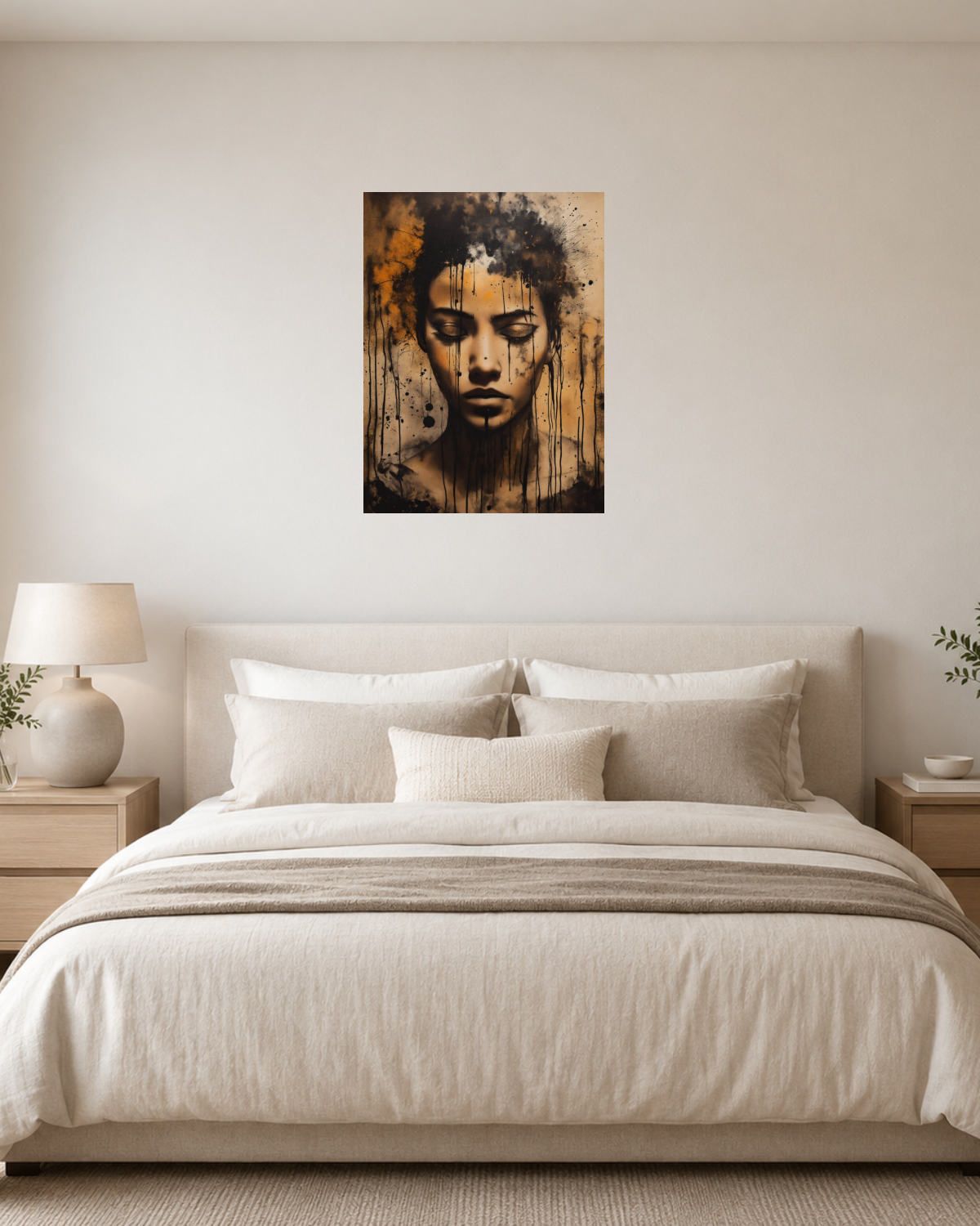 Chambre blanc crème — vue 1